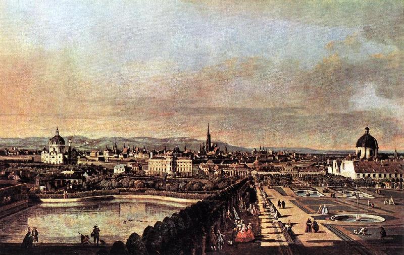 Bernardo Bellotto View of Vienna from the Belvedere France oil painting art